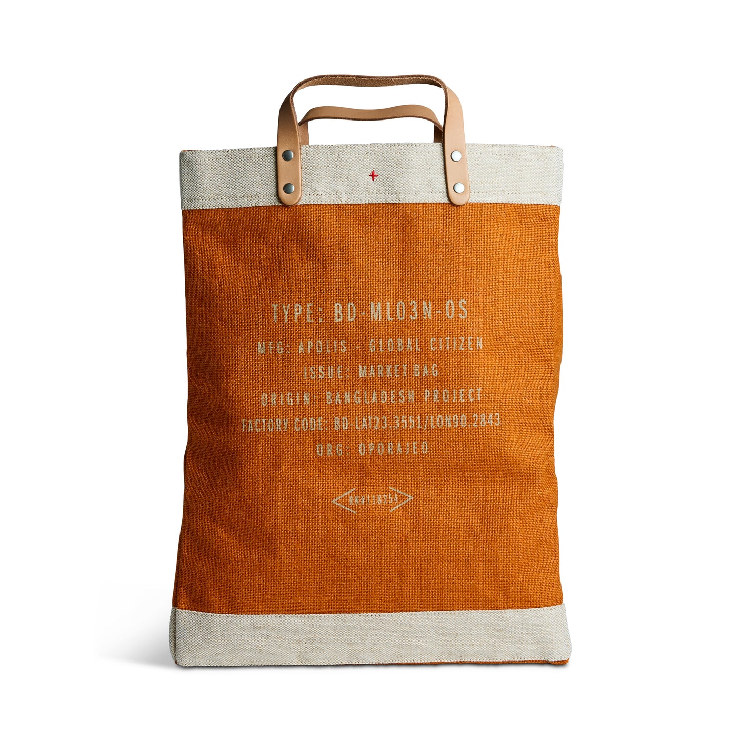 The Lowell Signature Market Bag with Modern Logo
