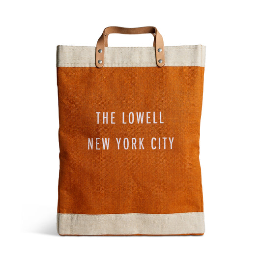 The Lowell Signature Market Bag with Modern Logo